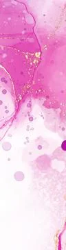Vector pink coral banner. Hand drawn abstract paint brush stroke. Stock Illustration