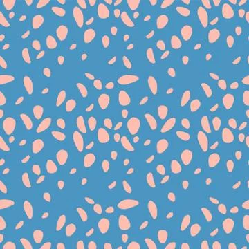 Vector pink dots pattern. Seamless texture with background. Abstract wallpaper. Stock Illustration