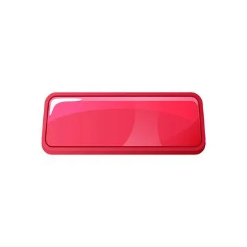 Vector pink game button, square frame for user ui menu interface, options and Illustrazione stock