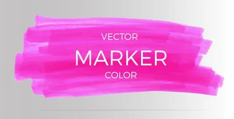 Vector pink markers. Elements for design and background Stock Illustration