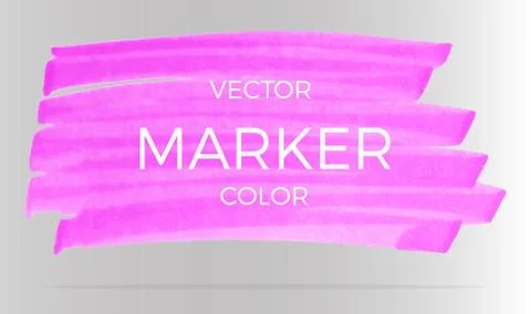 Vector pink markers. Elements for design and background Stock Illustration