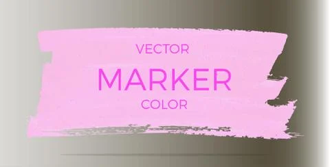 Vector pink markers. Elements for design and background Stock Illustration