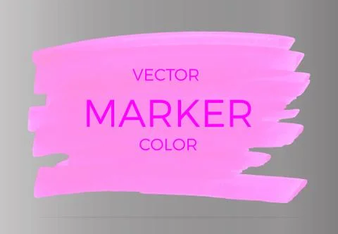 Vector pink markers. Elements for design and background Stock Illustration