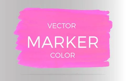 Vector pink markers. Elements for design and background Illustrazione stock
