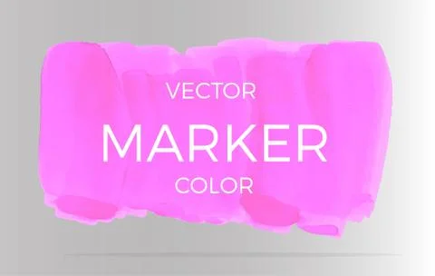 Vector pink markers. Elements for design and background Stock Illustration