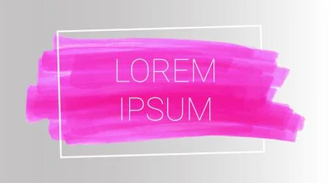 Vector pink markers. Elements for design and background Stock Illustration