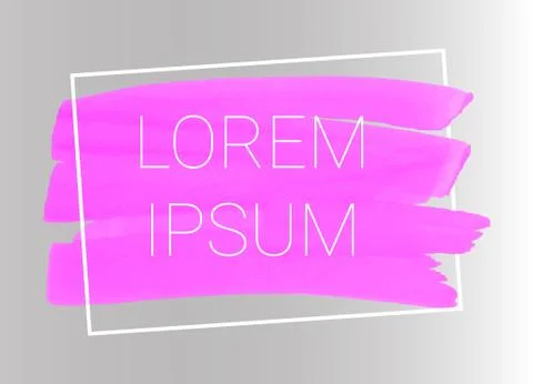 Vector pink markers. Elements for design and background Illustrazione stock