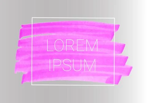 Vector pink markers. Elements for design and background Stock Illustration