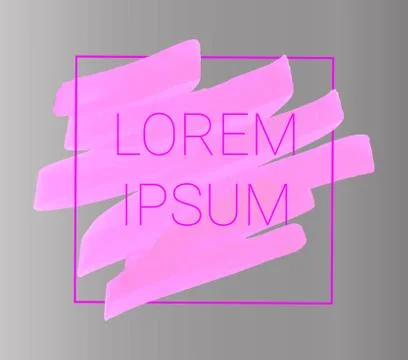 Vector pink markers. Elements for design and background Stock Illustration