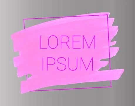 Vector pink markers. Elements for design and background Illustrazione stock