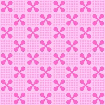 Vector pink Meta ball Connect Dot Set. Molecule seamless chain. Circle Shap.. Illustrazione stock