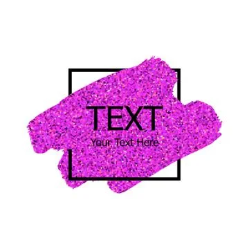 Vector pink sparkle paint stroke Stock Illustration