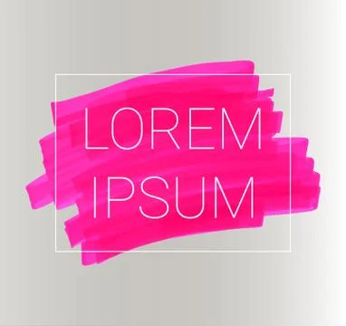 Vector pink stripes drawn with markers. Elements for design and background イラスト素材