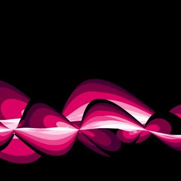 Vector pink wave Stock Illustration