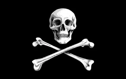 Vector Pirate Flag Stock Illustration
