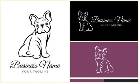 Vector pit bull logo template Stock Illustration