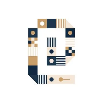 Vector Pixel Art Ampersand mark. Colorful symbol Consist of Modules from Stri Illustrazione stock