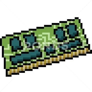 Vector pixel art circuits Stock Illustration ~ #120556704