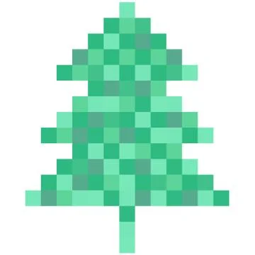 Vector pixel Christmas green and white knitted background Stock Illustration