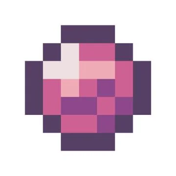 Vector pixel diamond. Pixel art style 8-bit. Illustration of pixel art isolated Illustrazione stock