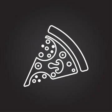 Vector pizza icon Stock Illustration