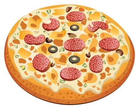 Vector pizza Stock Illustration
