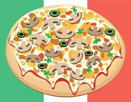 Vector pizza Stock Illustration