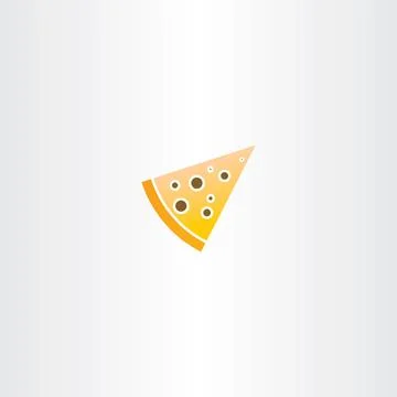 Vector pizza piece icon Stock-Illustration