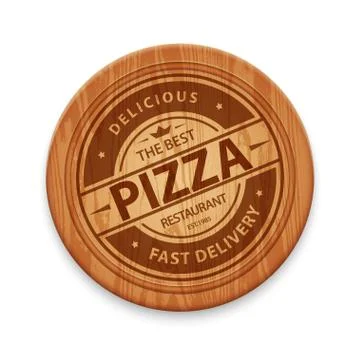 Vector pizza restaurant logo Stock Illustration