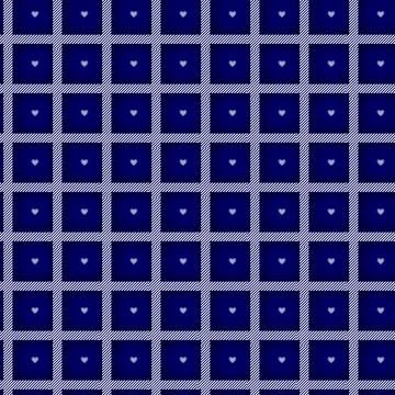 Vector Plaid Blue Color Check Seamless Pattern in Geometric Abstract Style Can Illustrazione stock
