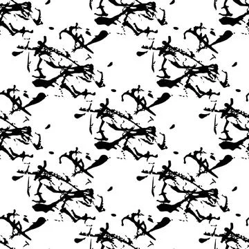 Vector Plaid Brush Seamless Pattern Grange Minimalist Check Geometric Design in Stock Illustration