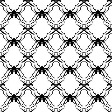 Vector Plaid Brush Seamless Pattern Grange Minimalist Check Geometric Design in Illustrazione stock