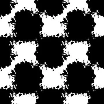 Vector Plaid Brush Seamless Pattern Grange Minimalist Check Geometric Design in Illustrazione stock