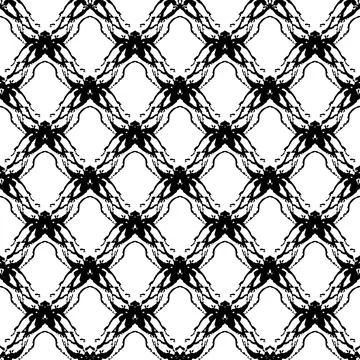 Vector Plaid Brush Seamless Pattern Grange Minimalist Check Geometric Design in Stock Illustration