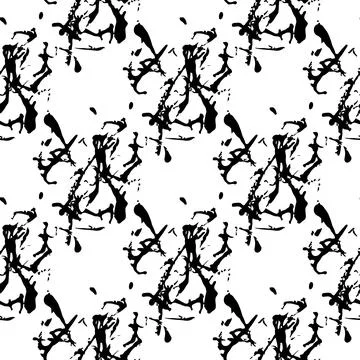 Vector Plaid Brush Seamless Pattern Grange Minimalist Check Geometric Design in Illustrazione stock