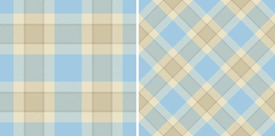 Vector plaid seamless of background texture pattern with a fabric tartan ch.. Stock Illustration