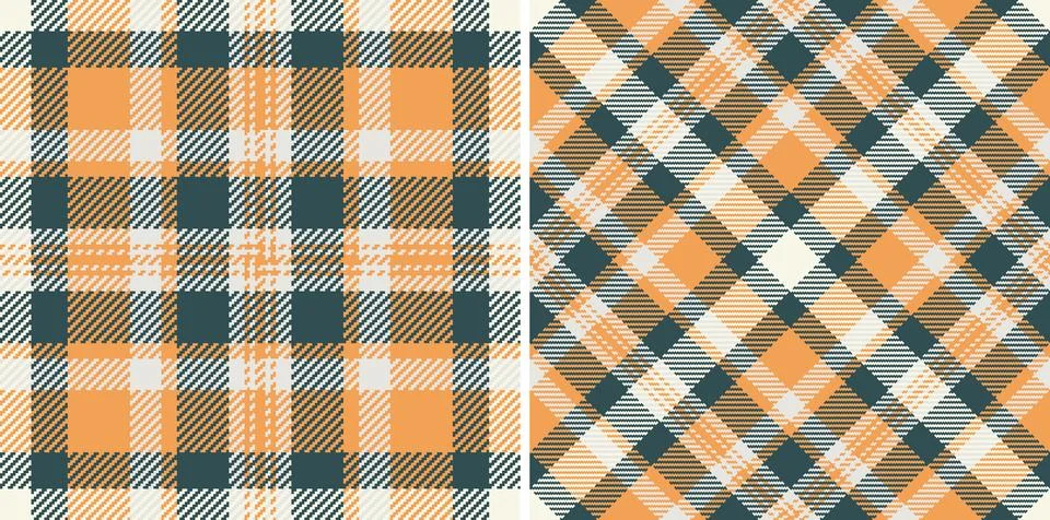 Vector plaid tartan of pattern textile texture with a seamless background f.. Illustrazione stock