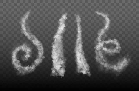 Vector plane condensation trail. Stock Illustration