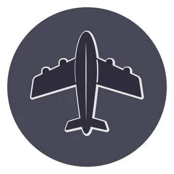 Vector plane icon top view Stock Illustration