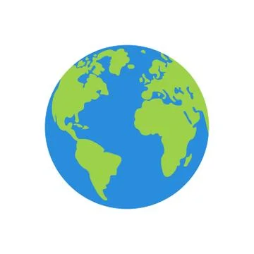 Vector planet earth icon. Stock Illustration