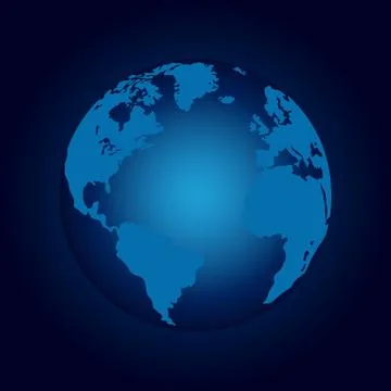 Vector planet earth icon. Stock Illustration