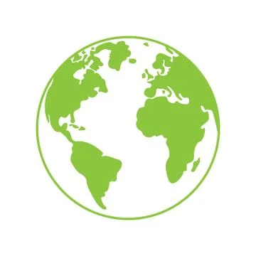 Vector planet earth icon. Stock Illustration