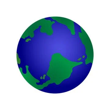 Vector planet earth icon. Stock Illustration
