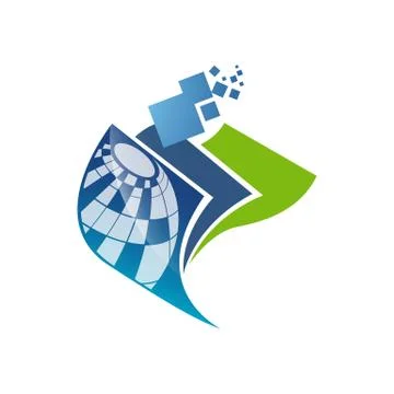 Vector Planet logo. Orbit vector and Satellite logo. Cosmos logo. Planet best Stock Illustration