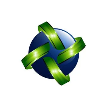 Vector Planet logo. Orbit vector and Satellite logo. Cosmos logo. Planet best Stock Illustration