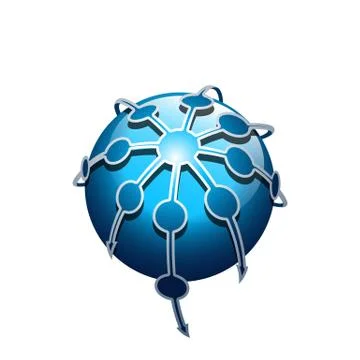 Vector Planet logo. Orbit vector and Satellite logo. Cosmos logo. Planet best Stock Illustration