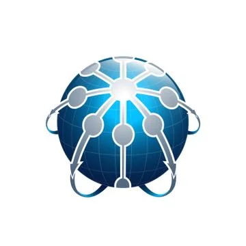 Vector Planet logo. Orbit vector and Satellite logo. Cosmos logo. Planet best Stock Illustration