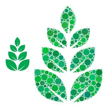 Vector Plantation Composition of Dots Stock Illustration