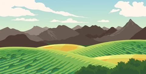 Vector plantation design Stock Illustration