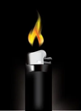 Vector plastic lighter Stock Illustration